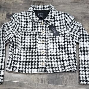 Rachel Zoe Black and White Women's Jacket